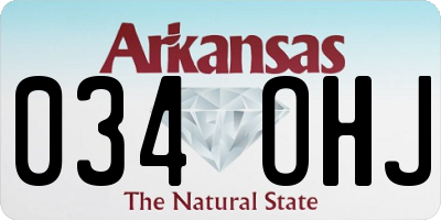 AR license plate 034OHJ