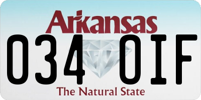 AR license plate 034OIF