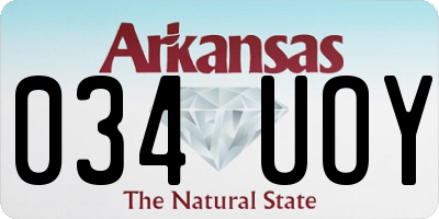 AR license plate 034UOY