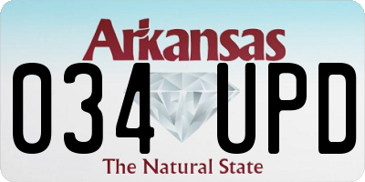 AR license plate 034UPD