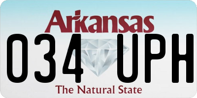 AR license plate 034UPH