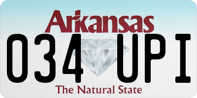 AR license plate 034UPI