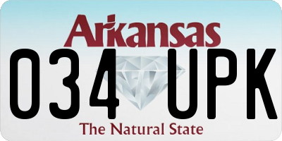 AR license plate 034UPK