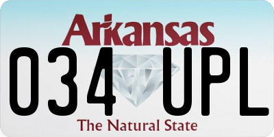 AR license plate 034UPL