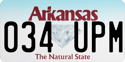 AR license plate 034UPM