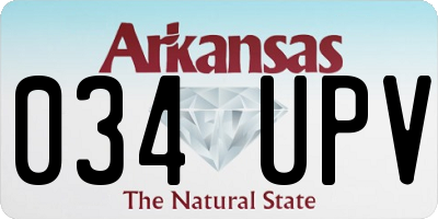 AR license plate 034UPV