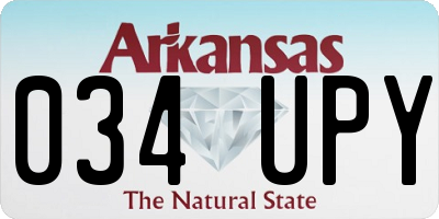 AR license plate 034UPY