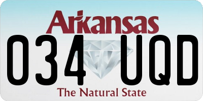 AR license plate 034UQD