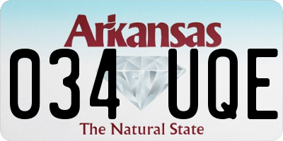 AR license plate 034UQE