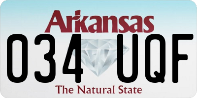 AR license plate 034UQF