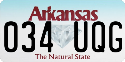 AR license plate 034UQG