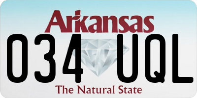 AR license plate 034UQL