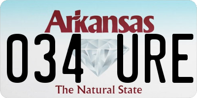 AR license plate 034URE