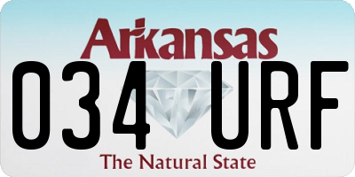 AR license plate 034URF