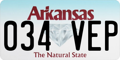 AR license plate 034VEP