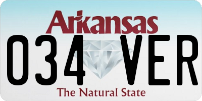 AR license plate 034VER