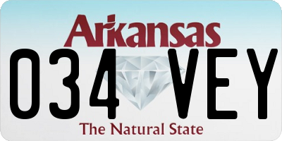 AR license plate 034VEY