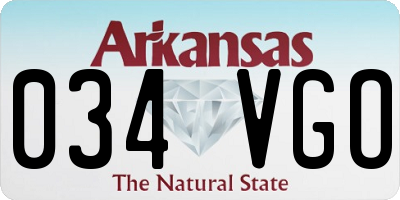 AR license plate 034VGO