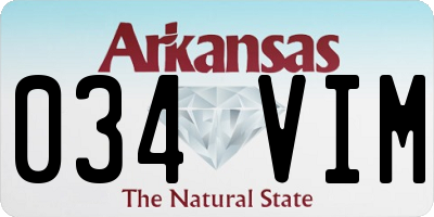 AR license plate 034VIM