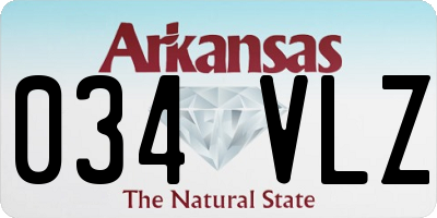 AR license plate 034VLZ