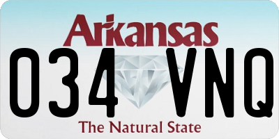 AR license plate 034VNQ