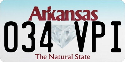 AR license plate 034VPI