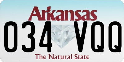 AR license plate 034VQQ
