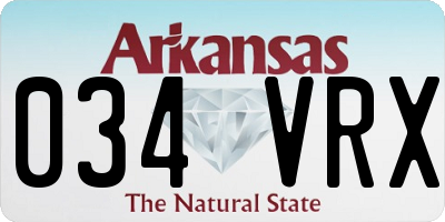 AR license plate 034VRX