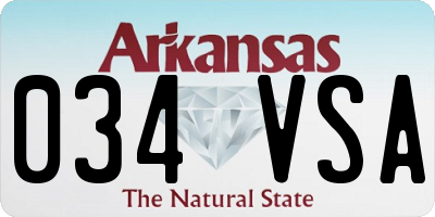 AR license plate 034VSA