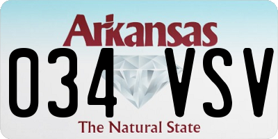 AR license plate 034VSV