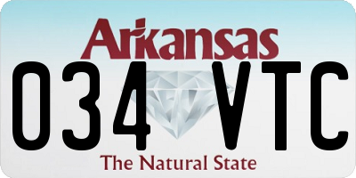 AR license plate 034VTC