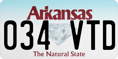 AR license plate 034VTD