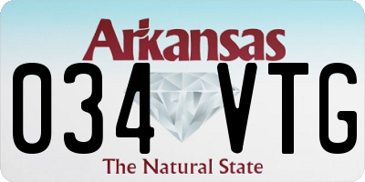AR license plate 034VTG
