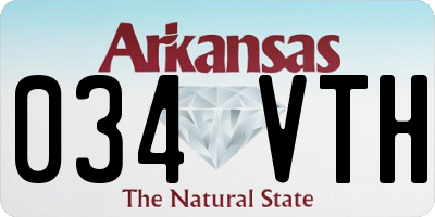 AR license plate 034VTH