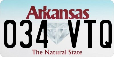 AR license plate 034VTQ