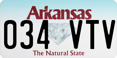 AR license plate 034VTV