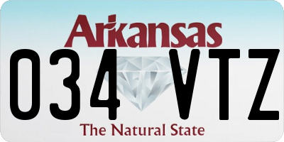 AR license plate 034VTZ