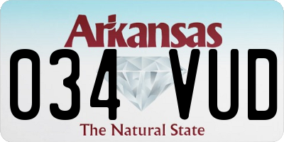 AR license plate 034VUD