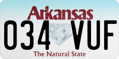 AR license plate 034VUF