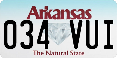 AR license plate 034VUI