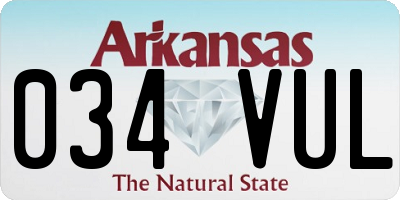 AR license plate 034VUL