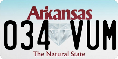 AR license plate 034VUM