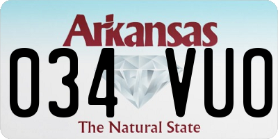 AR license plate 034VUO