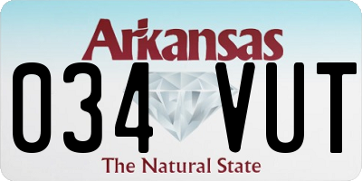 AR license plate 034VUT