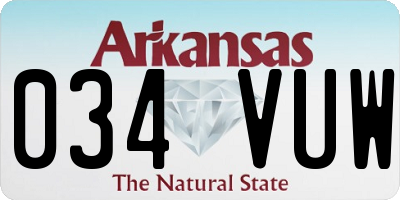 AR license plate 034VUW