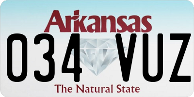 AR license plate 034VUZ