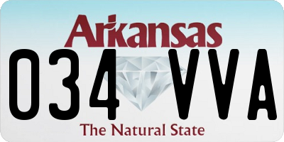 AR license plate 034VVA
