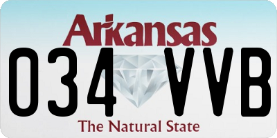AR license plate 034VVB