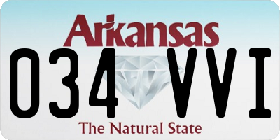 AR license plate 034VVI