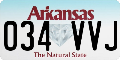 AR license plate 034VVJ
